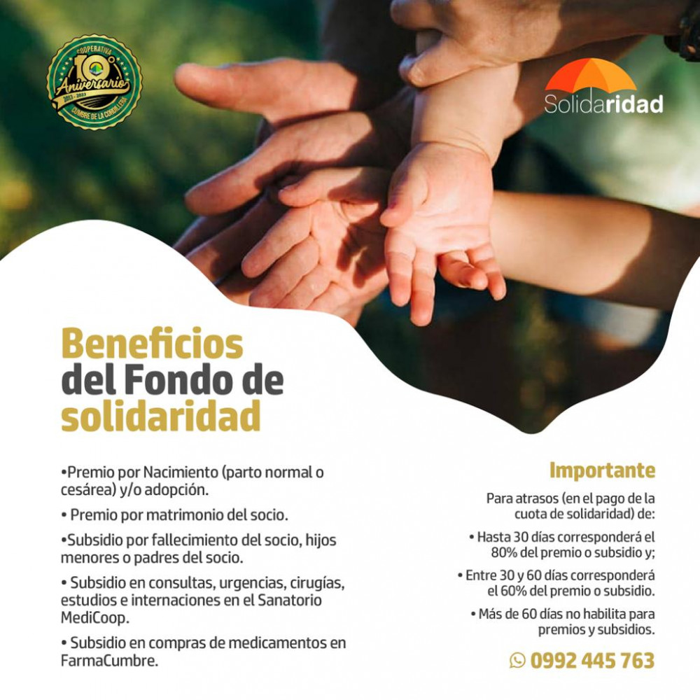 Beneficios del fondo de solidaridad 🤝🏽